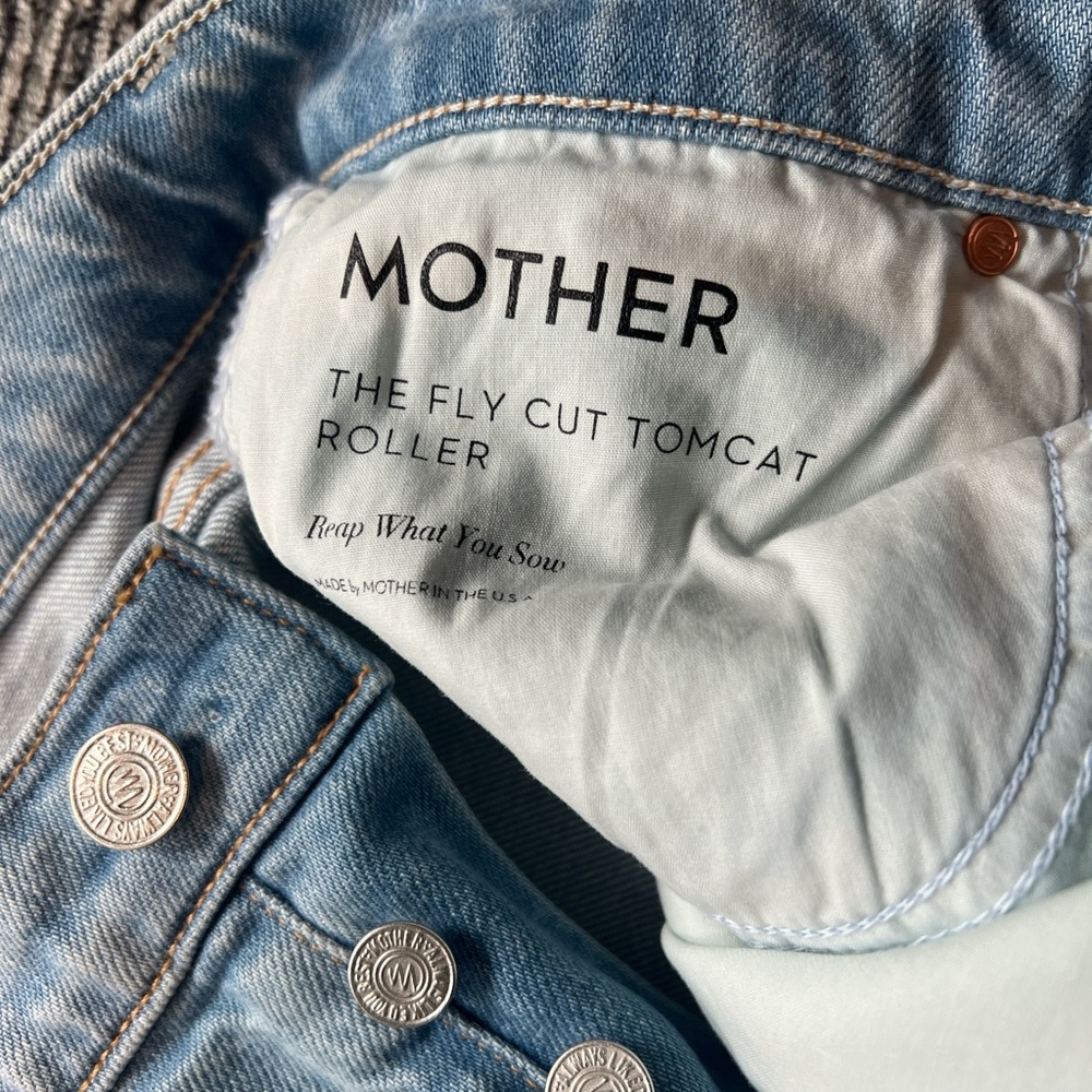 MOTHER Light Blue Boyfriend Jeans
